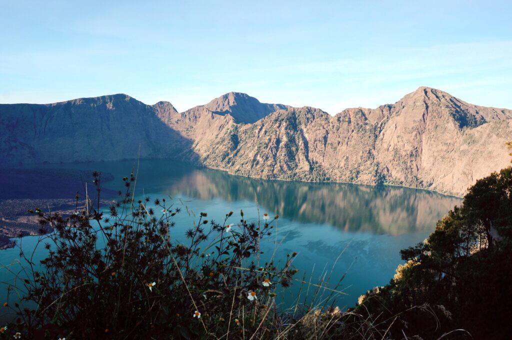 Mount Rinjani krater Indonesië